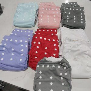Set of 13 Pocket Diapers with double inserts